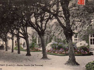 À la recherche des jardins perdus, terrasse de La Roche Fleurie